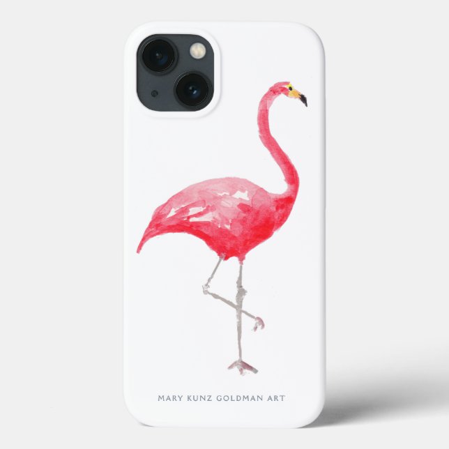 Rosa Flamingo Niedlicher Regenwald Case-Mate iPhone Hülle (Rückseite)