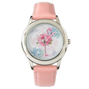Rosa Flamingo Niedliches Design Armbanduhr