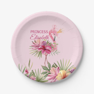 Rosa Flamingo Pappteller