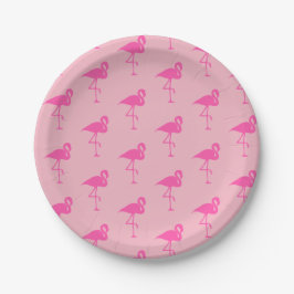 Rosa Flamingo-Party-Platte Pappteller