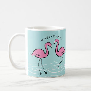 Rosa Flamingo Personalisiert Kaffeetasse