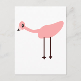 Rosa Flamingo Postkarte