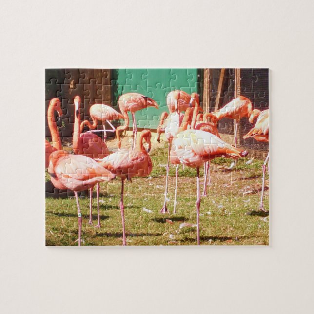 Rosa Flamingo-Puzzlespiel Puzzle (Horizontal)