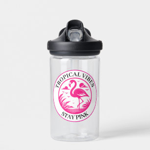 Rosa Flamingo Sommer Kreis Design-68730 Trinkflasche