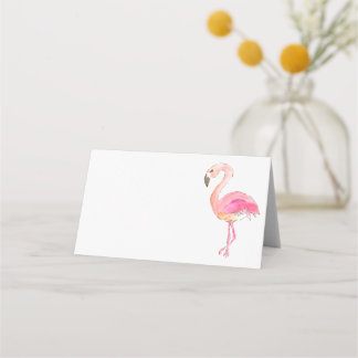 Rosa Flamingo süße Tier Platzkarte