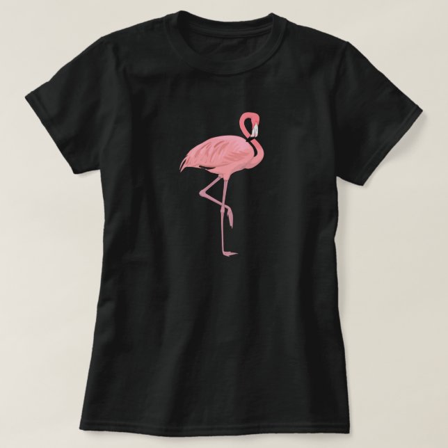 Rosa Flamingo T-Shirt (Design vorne)