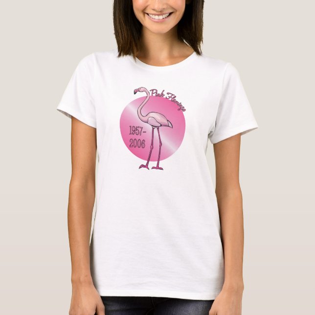 Rosa Flamingo-T - Shirt (Vorderseite)
