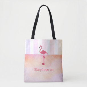 Rosa Flamingo-Tasche personalisieren