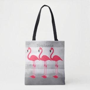 Rosa Flamingo-Tasche personalisieren