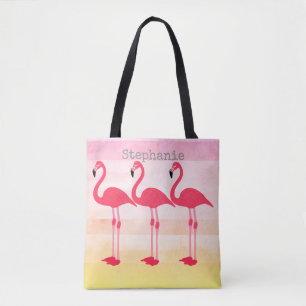 Rosa Flamingo-Tasche personalisieren