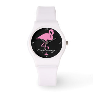 Rosa Flamingo Thunder_Cove Classic Armbanduhr