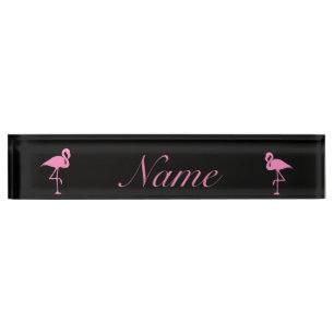 Rosa Flamingo Thunder_Cove Namensplakette