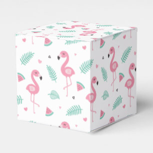 Rosa Flamingo Tropical Summer Vibes Gastgeschenken Geschenkschachtel
