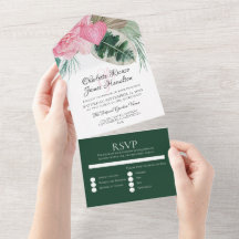 Rosa Flamingo Tropische Hochzeit