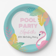 Rosa Flamingo Tropische Poolparty Geburtstag