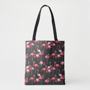 Rosa Flamingo: tropisches Aquarellmuster.