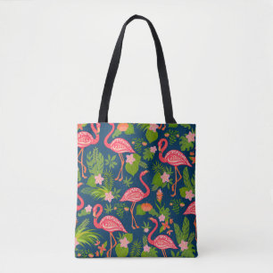 Rosa Flamingo: Türkis gestreift Vintage