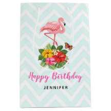 Rosa Flamingo und tropischer Hibiskus Extravagant