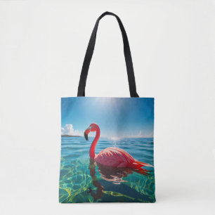 Rosa Flamingo unter dem Himmel
