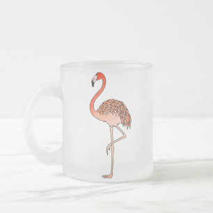 Rosa Flamingo-Vogel Lineart-57567 Kaffeetasse