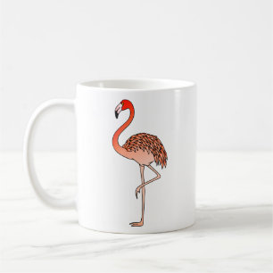 Rosa Flamingo-Vogel Lineart-57567 Kaffeetasse