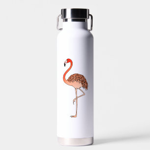 Rosa Flamingo-Vogel Lineart-57567 Trinkflasche