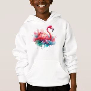 Rosa Flamingo Vogel Sublimation Hoodie