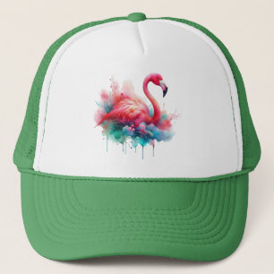 Rosa Flamingo Vogel Sublimation Truckerkappe