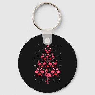 Rosa Flamingo Weihnachtsbaum Süße Flamingos Xmas H Schlüsselanhänger
