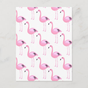 Rosa Flamingos 2 2 Postkarte