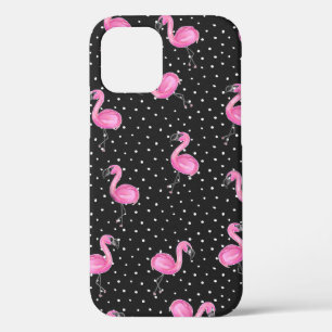Rosa Flamingos auf Polka Punkt Case-Mate iPhone Hülle