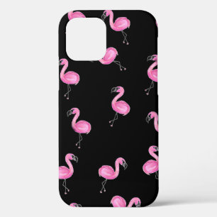 Rosa Flamingos auf schwarz Case-Mate iPhone Hülle
