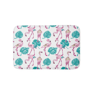 Rosa Flamingos Badematte