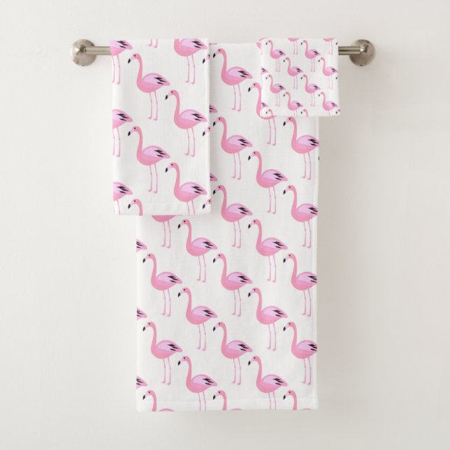 Rosa Flamingos Badhandtuch Set (Insitu)