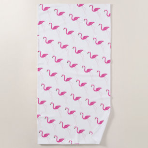 Rosa Flamingos Beach Handtuch
