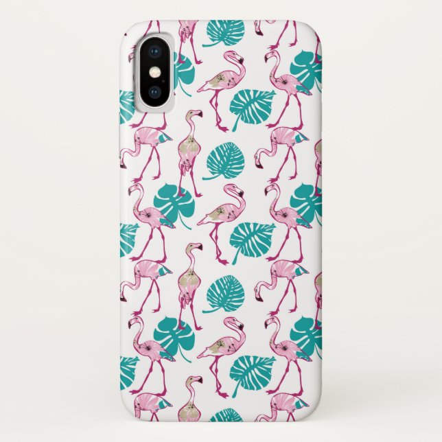 Rosa Flamingos Case-Mate iPhone Hülle (Rückseite)