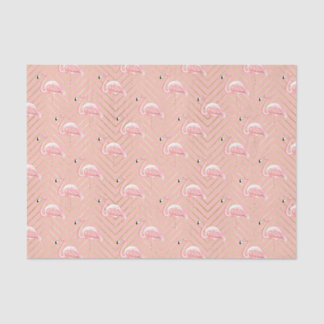 Rosa Flamingos (Design 13 Pink Series) Seidenpapier (Vorderseite)