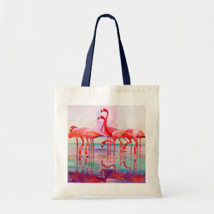Rosa Flamingos durch Francis-Lee Jacques Tragetasche