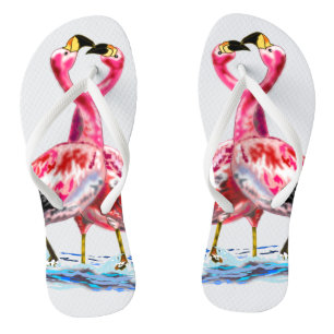 Rosa Flamingos Flip Flops - Ihre Farbe