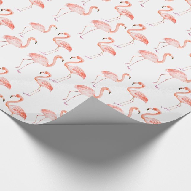 Rosa Flamingos Geschenkpapier (Ecke)