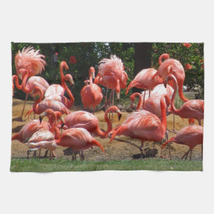 Rosa Flamingos Handtuch