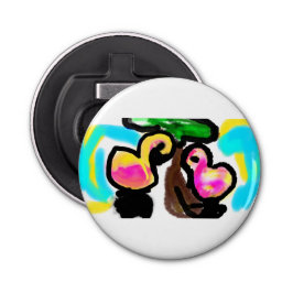 Rosa Flamingos Hochzeit Flaschenöffner