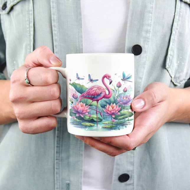 Rosa Flamingos Kaffeetasse (Von Creator hochgeladen)