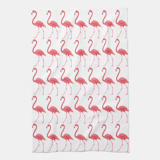 Rosa Flamingos Küchentücher (Vertikal)