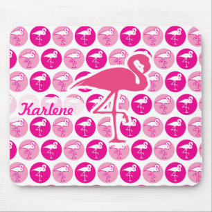 Rosa Flamingos Mousepad