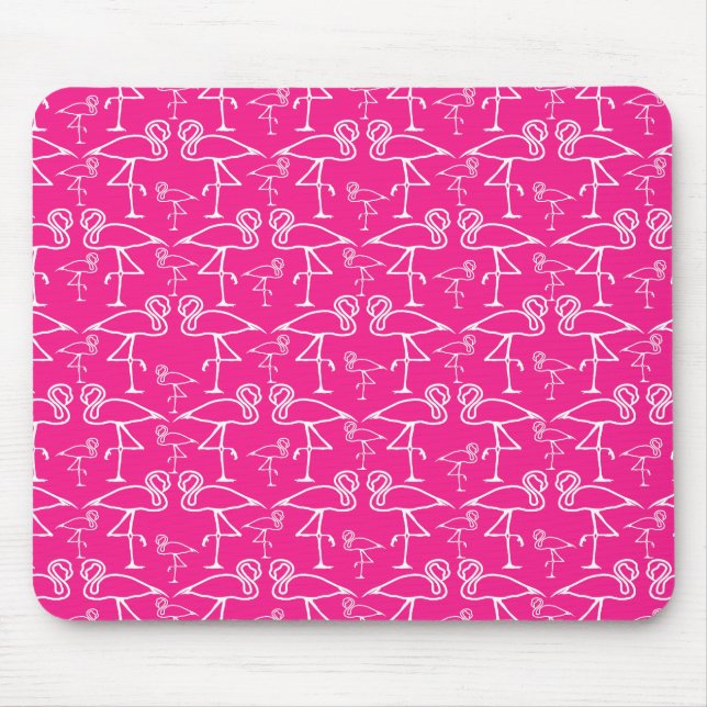 Rosa Flamingos Mousepad (Vorne)