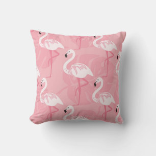 Rosa Flamingos: nahtlose Vintage Illustration. Kissen