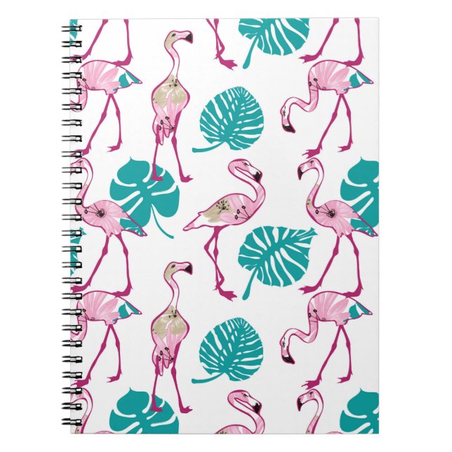 Rosa Flamingos Notizblock (Vorderseite)