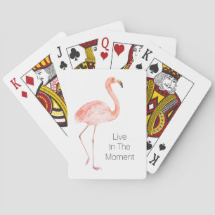 Rosa Flamingos Personalisiert Spielkarten
