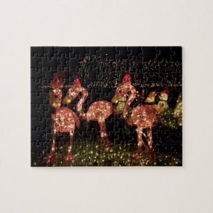 Rosa Flamingos Puzzle